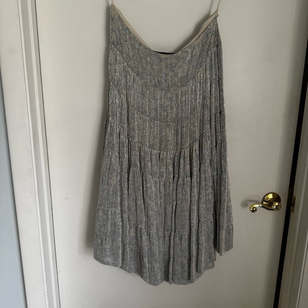 Ralph Lauren Purple Label beaded blue skirt
